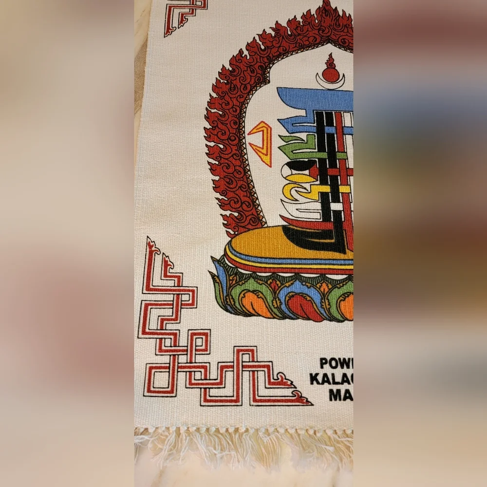 Tibetan Multicolor Wall Hanging with Mantra Design